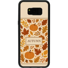 Samsung Galaxy S8+ Case Hülle - Silikon schwarz Autumn 26 Hello autumn