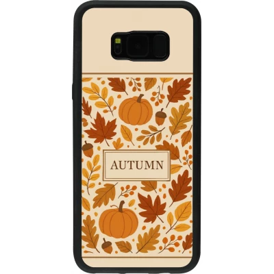 Samsung Galaxy S8+ Case Hülle - Silikon schwarz Autumn 26 Hello autumn