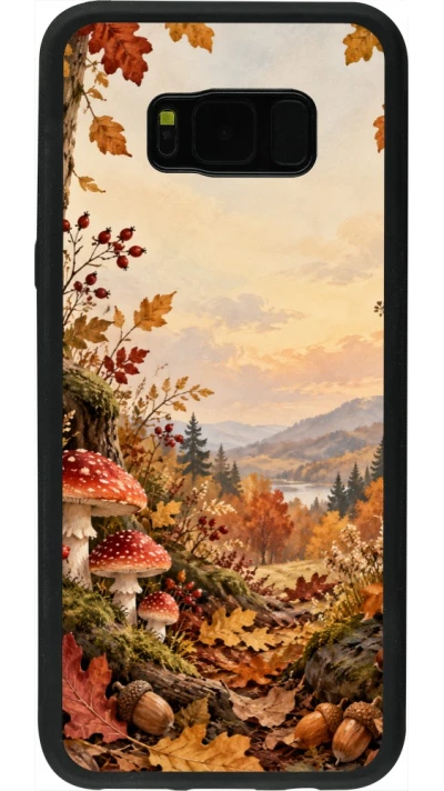 Coque Samsung Galaxy S8+ - Silicone rigide noir Autumn 26 Illustrated Autumn
