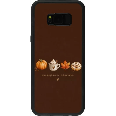 Samsung Galaxy S8+ Case Hülle - Silikon schwarz Autumn 26 Pumpkin season