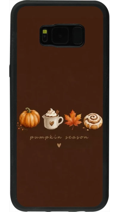 Coque Samsung Galaxy S8+ - Silicone rigide noir Autumn 26 Pumpkin season