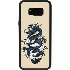 Samsung Galaxy S8+ Case Hülle - Silikon schwarz Blue Dragon Tattoo