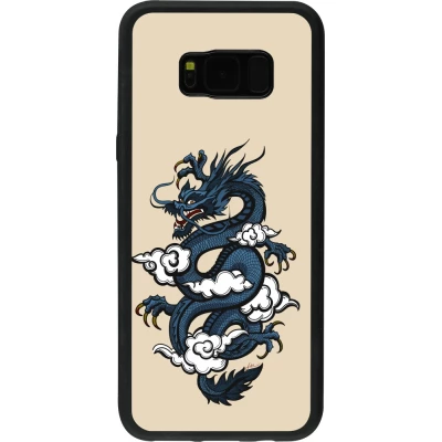 Samsung Galaxy S8+ Case Hülle - Silikon schwarz Blue Dragon Tattoo