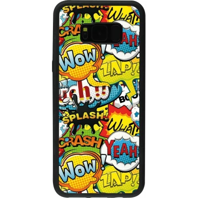 Samsung Galaxy S8+ Case Hülle - Silikon schwarz Cartoons slogans