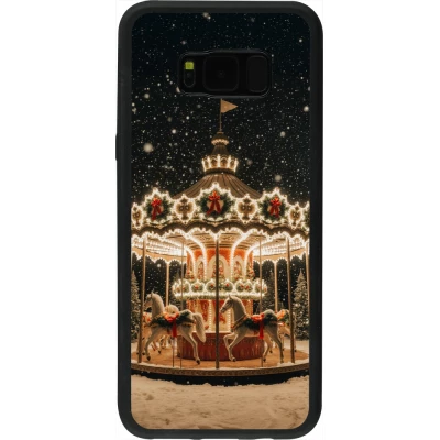 Samsung Galaxy S8+ Case Hülle - Silikon schwarz Christmas 25 Carousel