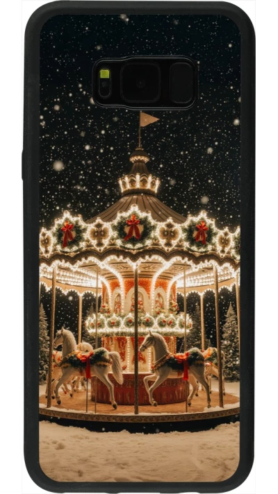 Coque Samsung Galaxy S8+ - Silicone rigide noir Christmas 25 Carousel