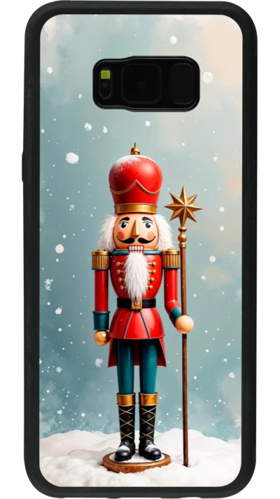 Coque Samsung Galaxy S8+ - Silicone rigide noir Christmas 25 Nutcracker Snow