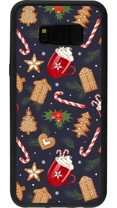 Coque Samsung Galaxy S8+ - Silicone rigide noir Christmas 25 Pattern Gingerbread House