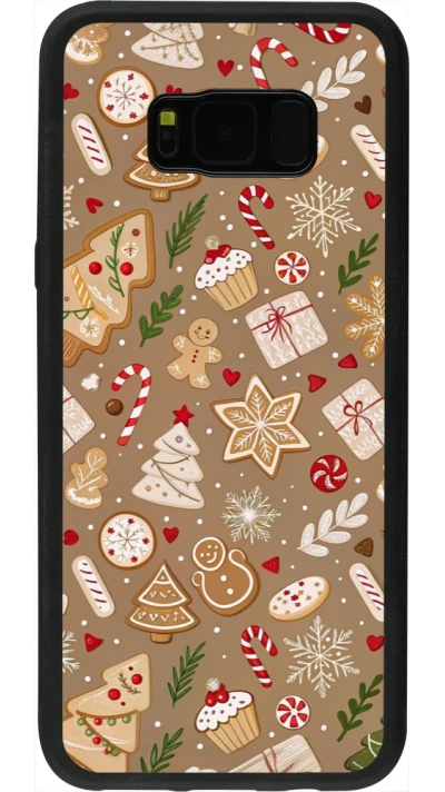 Coque Samsung Galaxy S8+ - Silicone rigide noir Christmas 25 Pattern Ginger Cookie
