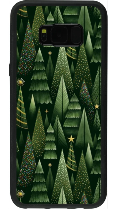 Coque Samsung Galaxy S8+ - Silicone rigide noir Christmas 25 Pattern Xmas Tree
