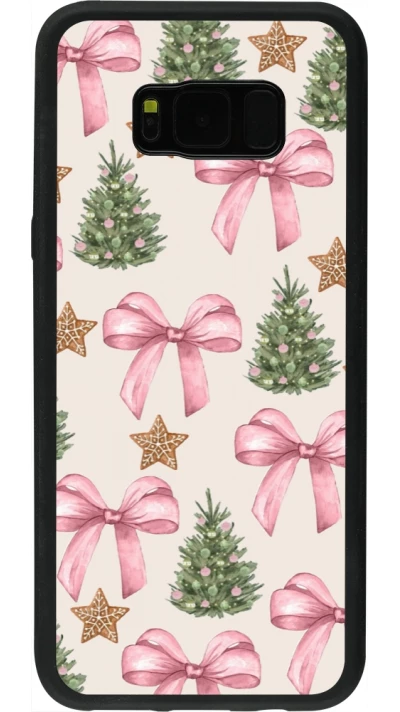 Coque Samsung Galaxy S8+ - Silicone rigide noir Christmas 25 Vintage Ribbons