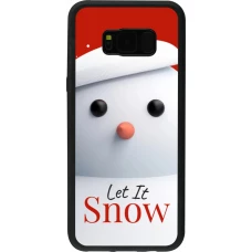 Coque Samsung Galaxy S8+ - Silicone rigide noir Christmas 25 Xmas Snowman