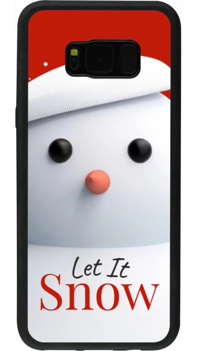 Coque Samsung Galaxy S8+ - Silicone rigide noir Christmas 25 Xmas Snowman