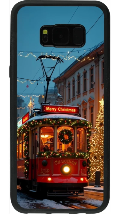 Coque Samsung Galaxy S8+ - Silicone rigide noir Christmas 25 Xmas Train