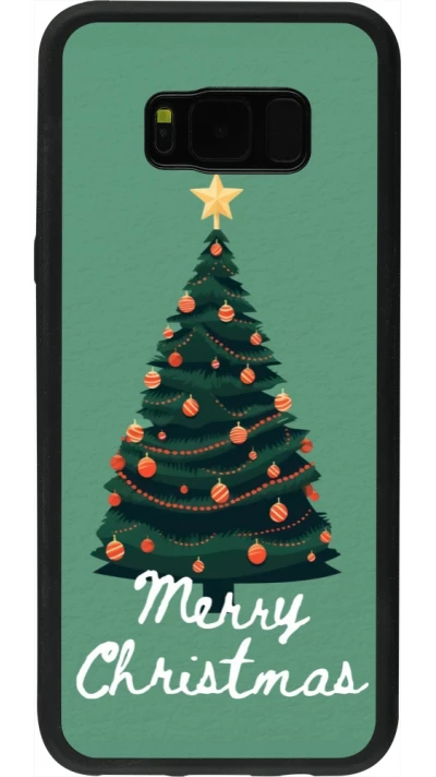 Coque Samsung Galaxy S8+ - Silicone rigide noir Christmas 25 Xmas Tree