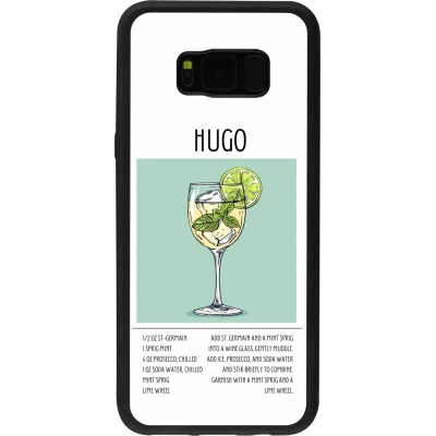 Samsung Galaxy S8+ Case Hülle - Silikon schwarz Cocktail Rezept Hugo