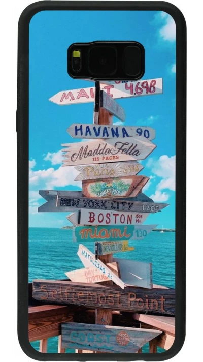 Coque Samsung Galaxy S8+ - Silicone rigide noir Cool Cities Directions