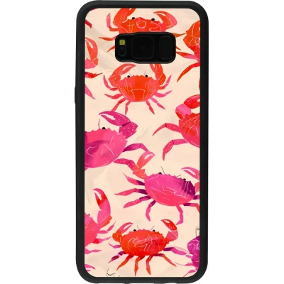 Coque Samsung Galaxy S8+ - Silicone rigide noir Crabs Paint