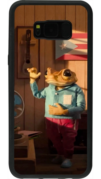 Coque Samsung Galaxy S8+ - Silicone rigide noir Dancing frog DTMF