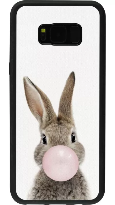 Coque Samsung Galaxy S8+ - Silicone rigide noir Easter 2023 bubble gum bunny