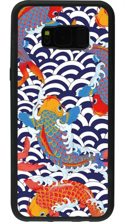 Coque Samsung Galaxy S8+ - Silicone rigide noir Easter 2023 japanese fish
