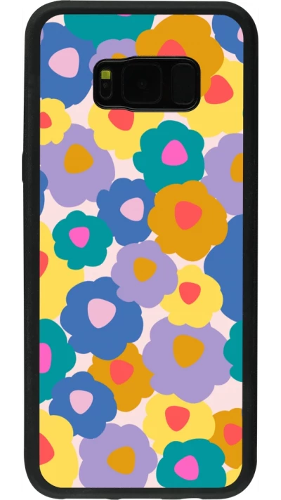 Coque Samsung Galaxy S8+ - Silicone rigide noir Easter 2024 flower power