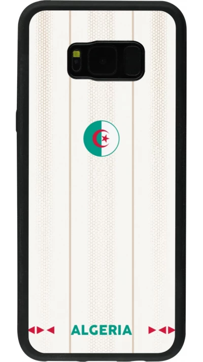 Coque Samsung Galaxy S8+ - Silicone rigide noir Maillot de football Algérie 2026 personnalisable