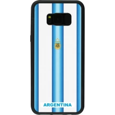 Samsung Galaxy S8+ Case Hülle - Silikon schwarz Argentinien 2026 personalisierbares Fussballtrikot