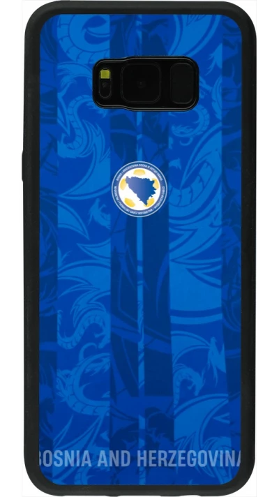 Coque Samsung Galaxy S8+ - Silicone rigide noir Maillot de football Bosnie-Herzégovine 2026 personnalisable