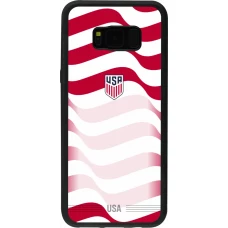 Samsung Galaxy S8+ Case Hülle - Silikon schwarz Vereinigten Staaten 2026 personalisierbares Fussballtrikot