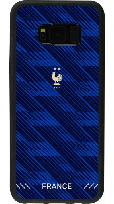 Coque Samsung Galaxy S8+ - Silicone rigide noir Maillot de football France 2026 personnalisable