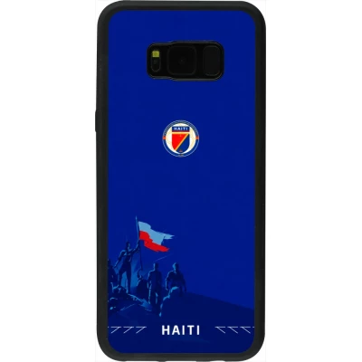 Samsung Galaxy S8+ Case Hülle - Silikon schwarz Haiti 2026 personalisierbares Fussballtrikot