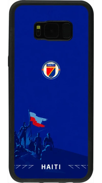 Coque Samsung Galaxy S8+ - Silicone rigide noir Maillot de football Haiti 2026 personnalisable