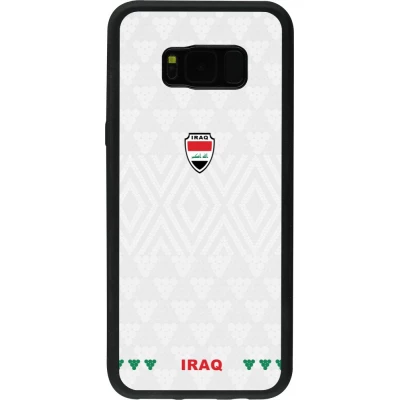 Samsung Galaxy S8+ Case Hülle - Silikon schwarz Irak 2026 personalisierbares Fussballtrikot