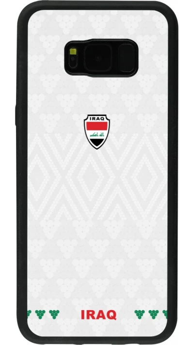 Coque Samsung Galaxy S8+ - Silicone rigide noir Maillot de football Irak 2026 personnalisable