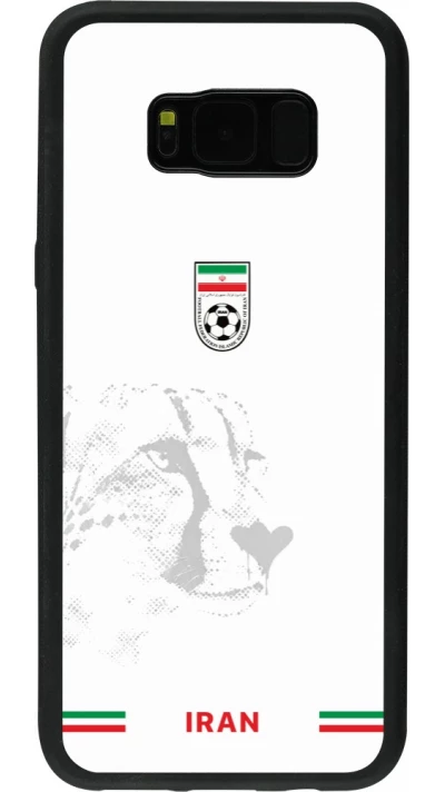 Coque Samsung Galaxy S8+ - Silicone rigide noir Maillot de football Iran 2026 personnalisable