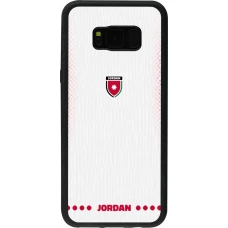 Samsung Galaxy S8+ Case Hülle - Silikon schwarz Jordanien 2026 personalisierbares Fussballtrikot