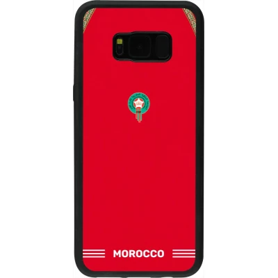 Samsung Galaxy S8+ Case Hülle - Silikon schwarz Marokko 2026 personalisierbares Fussballtrikot