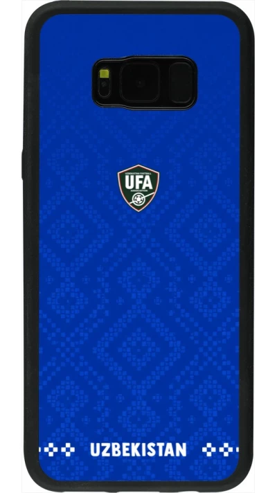 Samsung Galaxy S8+ Case Hülle - Silikon schwarz Usbekistan 2026 personalisierbares Fussballtrikot
