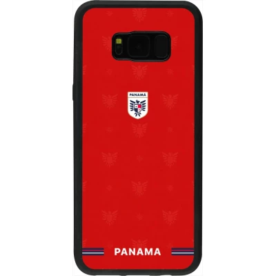 Coque Samsung Galaxy S8+ - Silicone rigide noir Maillot de football Panama 2026 personnalisable