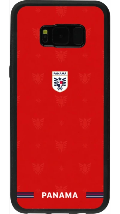 Coque Samsung Galaxy S8+ - Silicone rigide noir Maillot de football Panama 2026 personnalisable