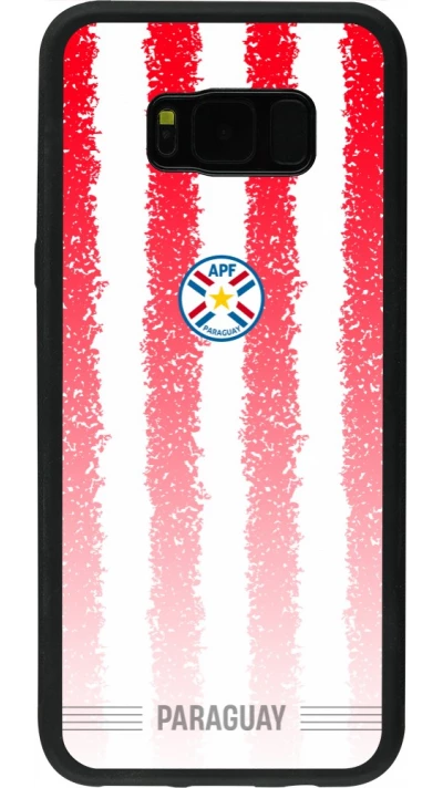Coque Samsung Galaxy S8+ - Silicone rigide noir Maillot de football Paraguay 2026 personnalisable