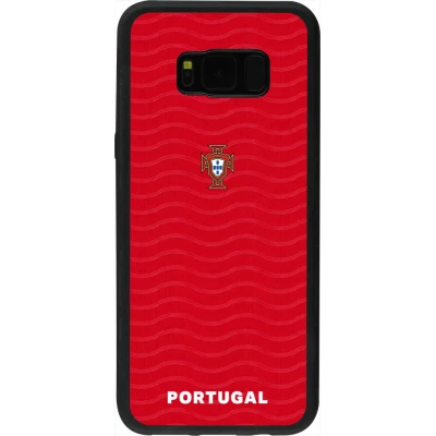 Samsung Galaxy S8+ Case Hülle - Silikon schwarz Portugal 2026 personalisierbares Fussballtrikot