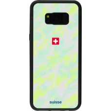 Coque Samsung Galaxy S8+ - Silicone rigide noir Maillot de football Suisse Away 2026 personnalisable