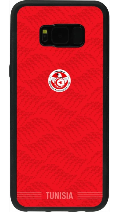 Samsung Galaxy S8+ Case Hülle - Silikon schwarz Tunesien 2026 personalisierbares Fussballtrikot