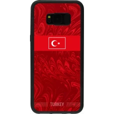Samsung Galaxy S8+ Case Hülle - Silikon schwarz Türkei 2026 personalisierbares Fussballtrikot