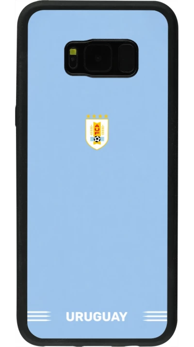 Samsung Galaxy S8+ Case Hülle - Silikon schwarz Uruguay 2026 personalisierbares Fussballtrikot