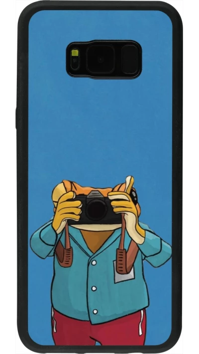 Coque Samsung Galaxy S8+ - Silicone rigide noir Frog with camera DTMF