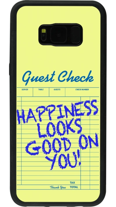 Coque Samsung Galaxy S8+ - Silicone rigide noir Guest check 2026