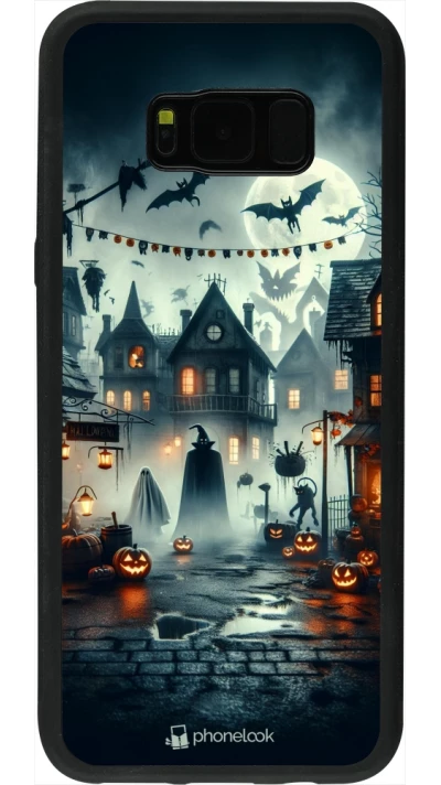 Coque Samsung Galaxy S8+ - Silicone rigide noir Halloween Spookville